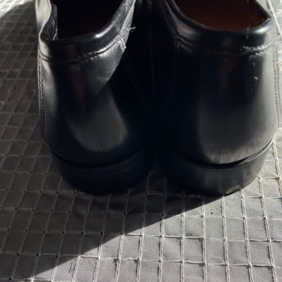 Santori Venetian style loafers black leather size 8 HANDMADE MADE IN ITALY main image 5